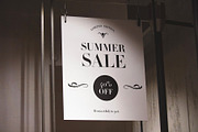Hanging Flyer Sale Store Mockup, an Advertising Mockup by Asylab (Thumbnail 4 of 5)