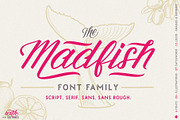 Madfish Font Family ++ EXTRAS, a Script Font by Ayca Atalay (Thumbnail 1 of 15)