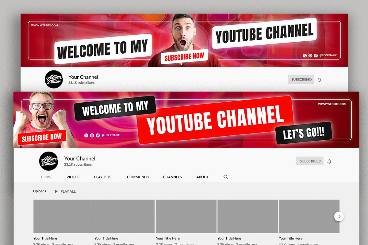 Reaction Youtube Template & Canva Te, a Social Media Template by Attype (Photo 5 of 5)