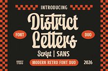 District Letters Font Duo