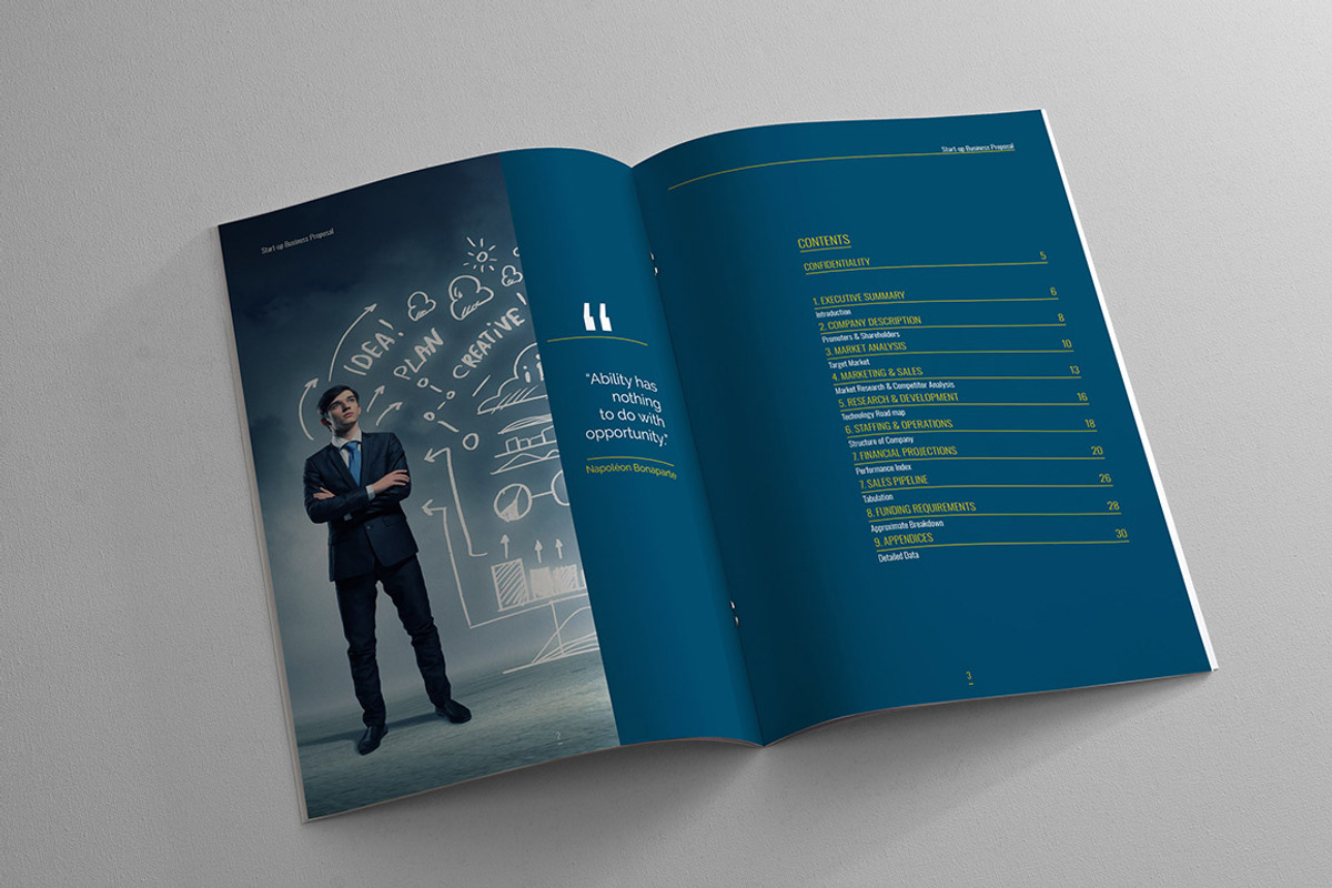 Startup Business Proposal, a Brochure Template by Machel Design (Photo 2 of 5)