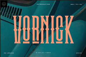 Vornick – Vintage Display Font