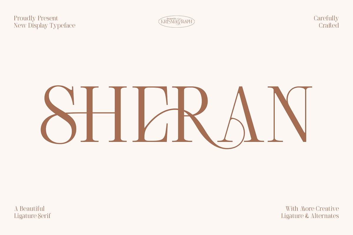 KG Sheran | Beauty Ligature Serif, a Serif Font by Krismagraph (Photo 1 of 13)