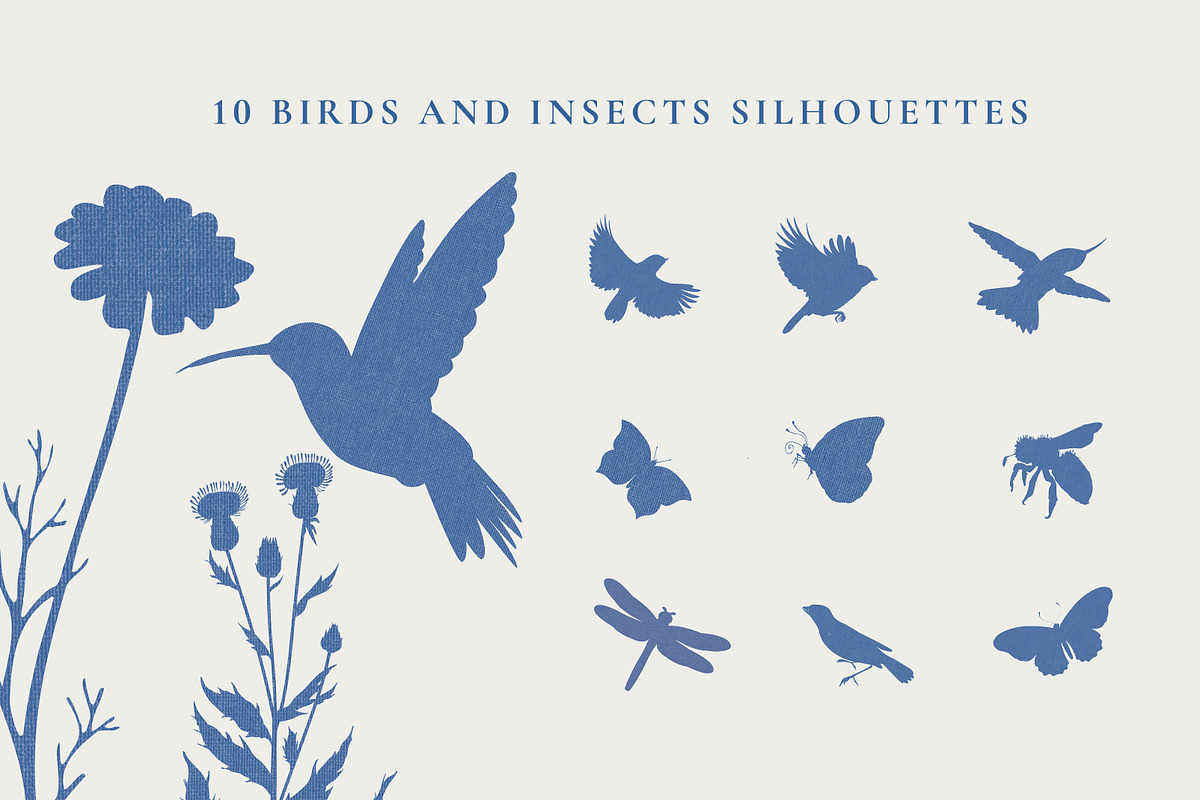 Indigo Wildflowers Illustrations, a Graphic by Paper Flowers Studio (Photo 5 of 6)