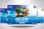 Holiday Travel Flyer, a Flyer Template by CREATIVE DUDE (Thumbnail 1 of 8)