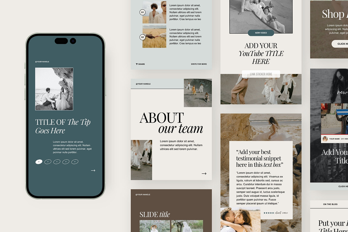 Shelley Social Media Templates, a Social Media Template by Big Cat Creative (Photo 1 of 6)