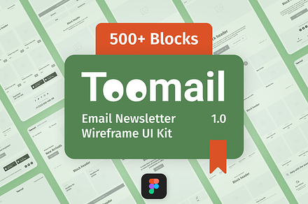 Toomail - Email Newsletter Wireframe, a Wireframe Template by Welovegraphics