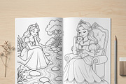 Magical Princess Coloring Book Vol37, a Person Illustration by ikarifq shop (Thumbnail 3 of 7)