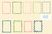 Handdrawn Watercolor Frames + Border, a Decorative Illustration by Lavender And Sea (Thumbnail 4 of 5)