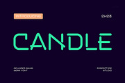 Candle Modern Tech Futuristic Sans S, a Sans Serif Font by Perfectype (Thumbnail 1 of 7)