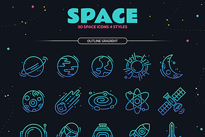 Space 30 Icons