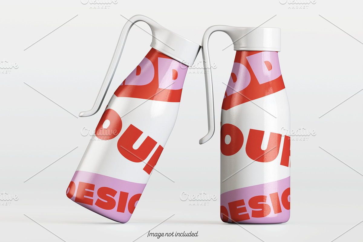 Water bottle mockup bundles, a Cups & Container Mockup by Ambo Ampeng (Photo 17 of 32)