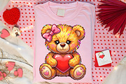 Valentine Teddy Bear Png, an Illustration by Canvas Craft (Thumbnail 6 of 7)