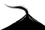 collection of volcano silhouettes, an Illustration by Amazin_art (Thumbnail 15 of 31)
