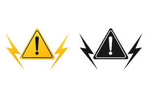 Yellow triangle with exclamation, an Object Illustration by Vectorbuum