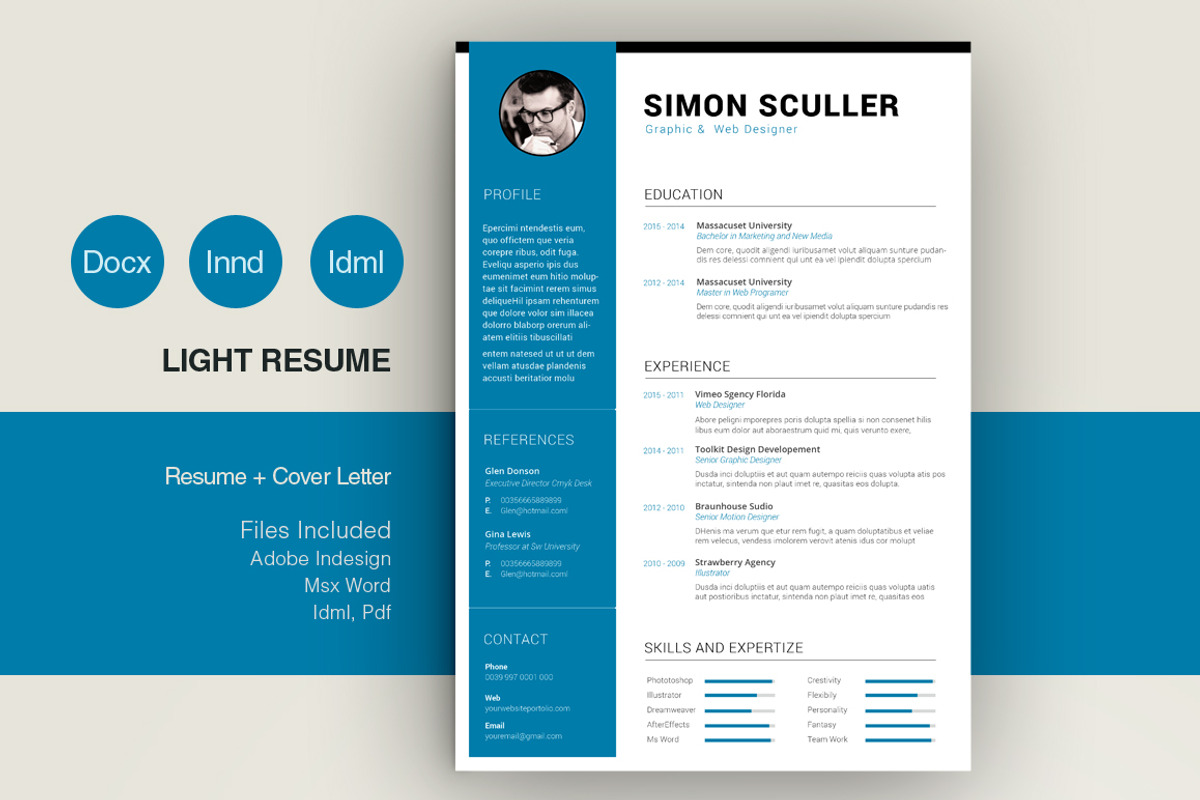 Cv Template, a Resume Template by sz81 (Photo 1 of 3)