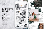 Insta Puzzle Bundle + FREE Updates, a Social Media Template by SilverStag Type Foundry (Thumbnail 3 of 14)
