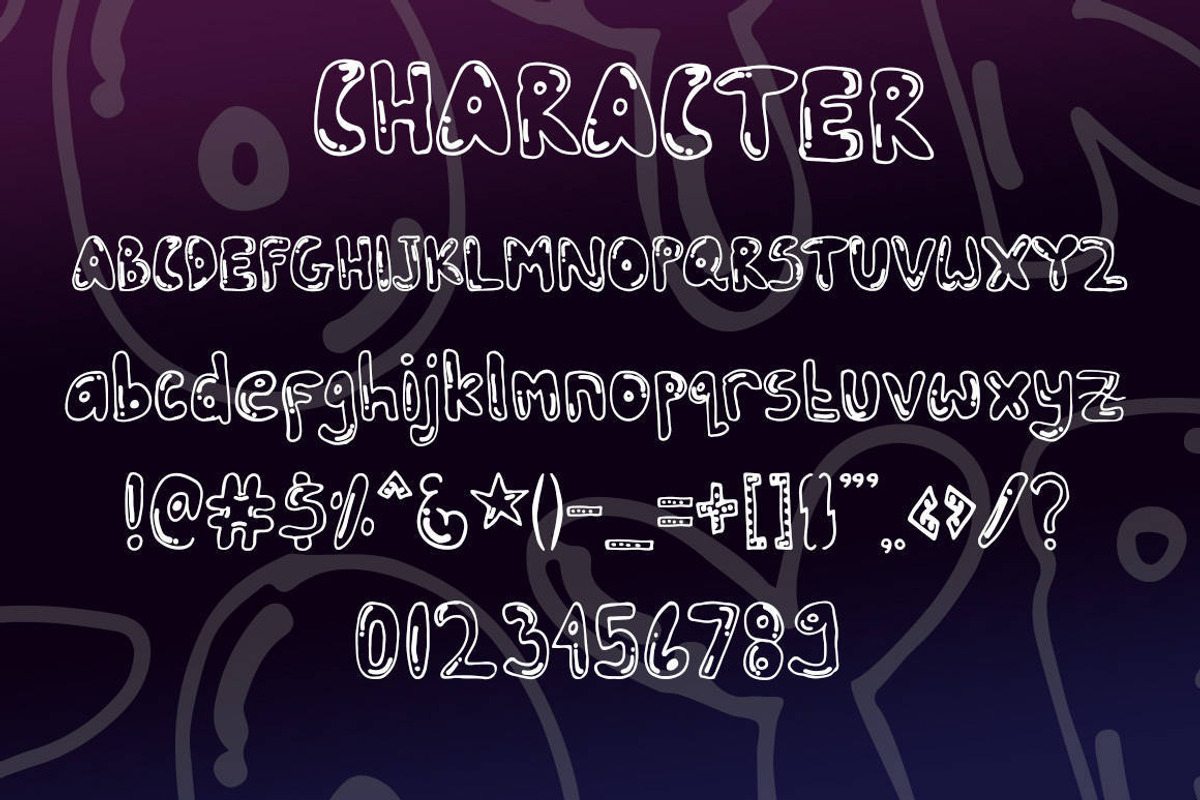Toyra - Bubble Script Font, a Script Font by Naistudio (Photo 5 of 7)