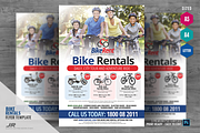 Bike Rentals Flyer, a Flyer Template by PSDPixel (Thumbnail 1 of 5)
