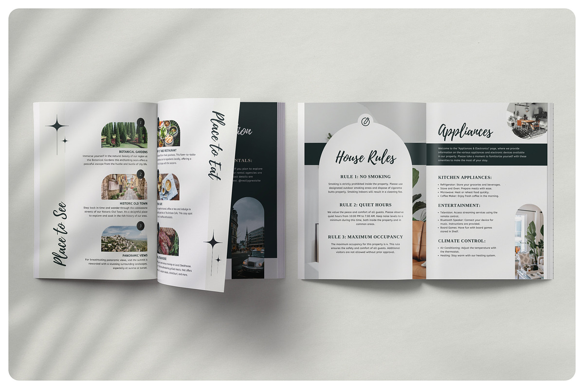 VOLAR Airbnb Welcome Book Template, a Magazine Template by BlancaLab Studio (Photo 4 of 9)