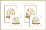Easter Bunny Eggs Cards 2 Vintage, a Seasonal Illustration by Euonia Meraki (Thumbnail 6 of 12)
