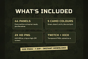 Camo Twitch & Kick Panels, an Object Graphic by Gear Store (Thumbnail 6 of 11)