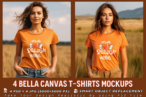 T-shirts Fashion Model Mockup PSD