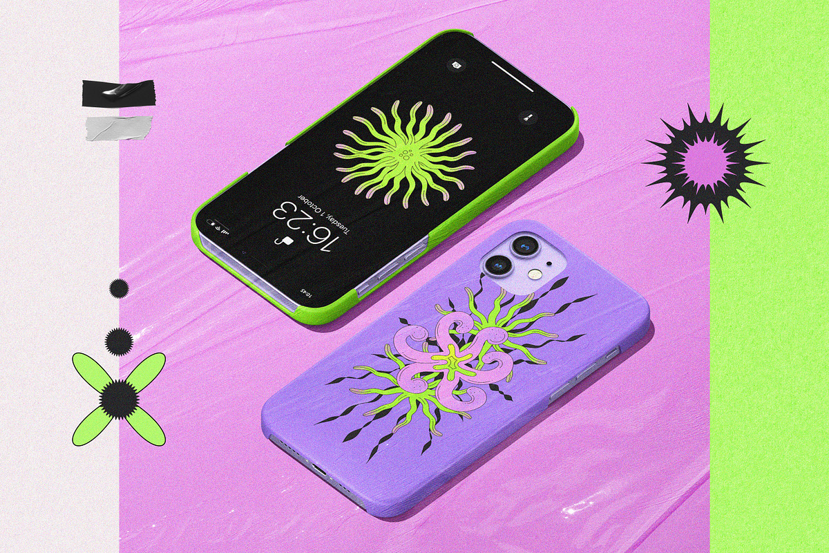 Wavy Flora - Flowers and Shapes, a Decorative Illustration by Leila Divine (Photo 2 of 15)
