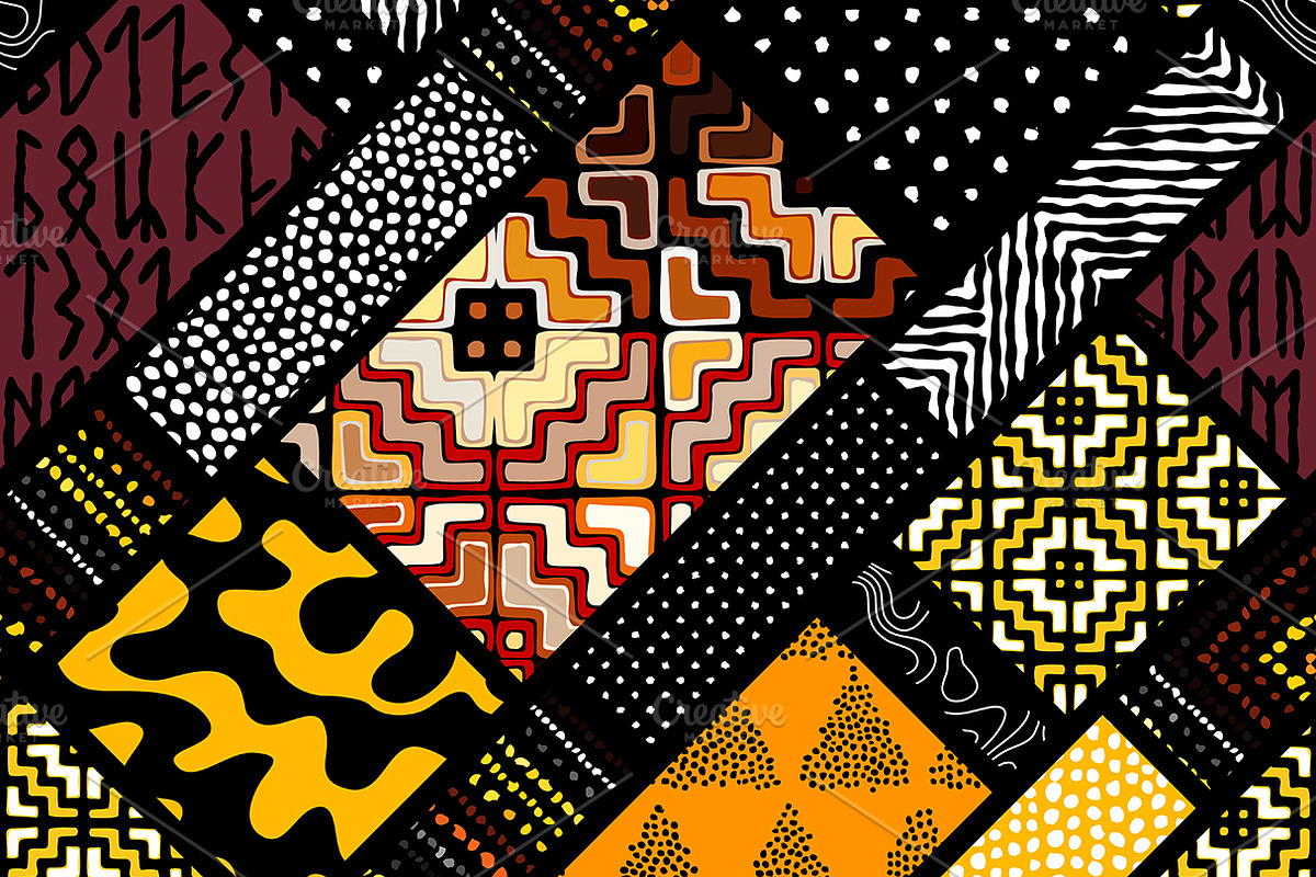 10 vector seamless patterns, a Pattern Graphic by tkdesign (Photo 10 of 11)