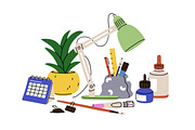 School tools, stationery set, banner, an Education Illustration by Good Studio (Thumbnail 5 of 7)