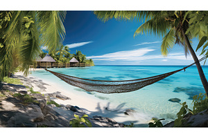 waves beach ocean background ai, a Nature Photo by pikepicture