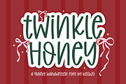 Twinkle Honey - Handwriting Font, a Handwritten Font by Keithzo (Thumbnail 1 of 12)