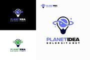 Set of Planet Idea logo designs, a Branding & Logo Template by Lucky Creative (Thumbnail 3 of 5)