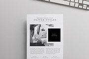Media/Press Kit | 3 Pages, a Stationery Template by Blogger Kit Co. (Thumbnail 3 of 6)