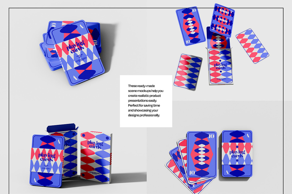 Playing Card Deck Mockup Set, a Merchandise Mockup by Mego-studio (Photo 5 of 11)