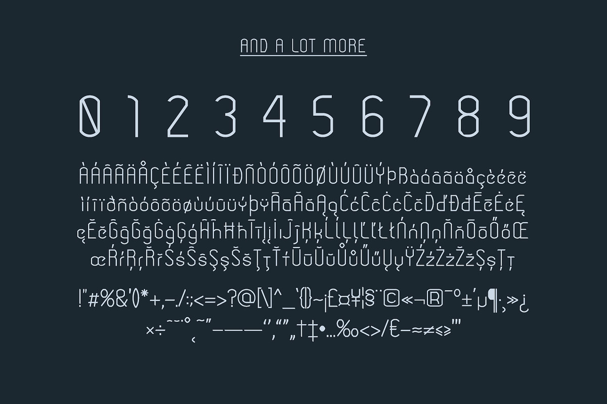 Modeka Extended Font preview 4