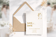 Botanical Save the Date Canva bd011, an Invitation Template by TyphoonStudio (Thumbnail 4 of 10)