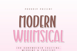 Modern Whimsical, a Sans Serif Font by Mini_World