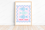 Summer Sardine Hand Drawn Line Art, an Illustration by Dream Creation (Thumbnail 2 of 7)
