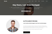 Recuba - Personal Portfolio Template | Bootstrap Themes ~ Creative Market