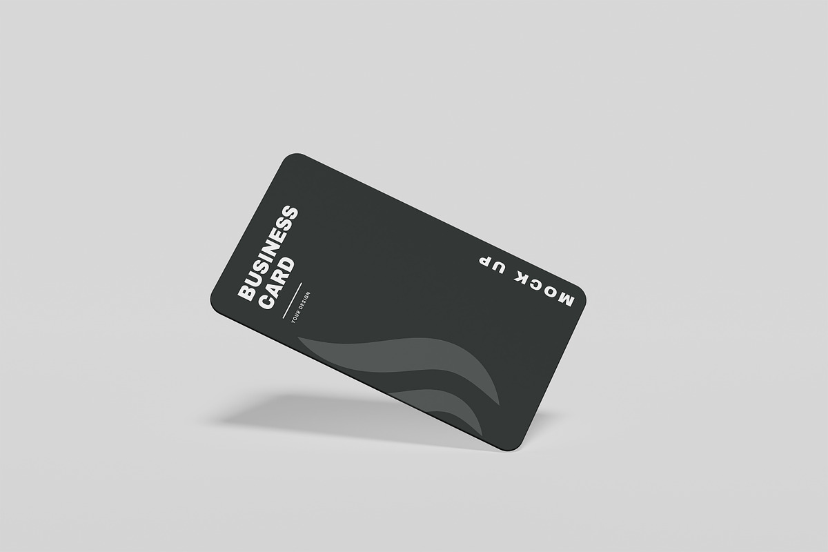 business card mockup, a Business Card Template by kebunmockup (Photo 2 of 5)