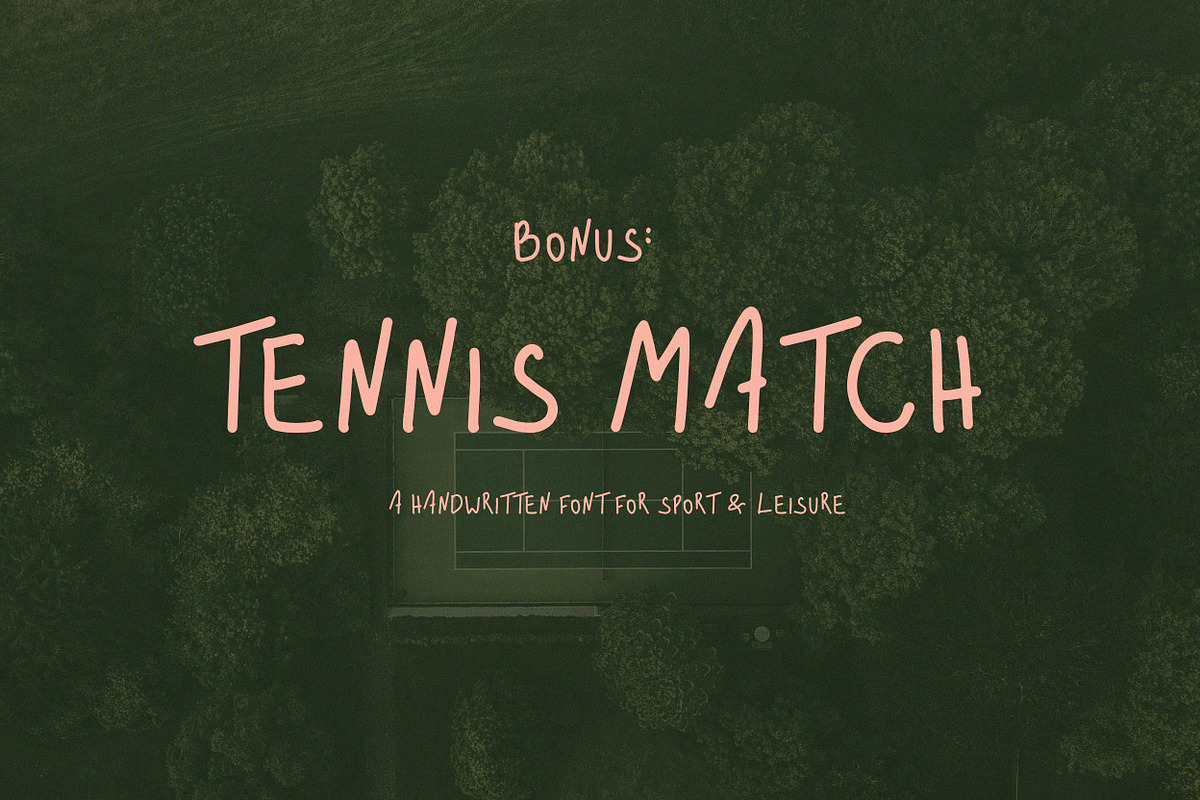 Tennis & Sport Icons + Marker Font, an Object Graphic by Laras Wonderland (Photo 9 of 10)
