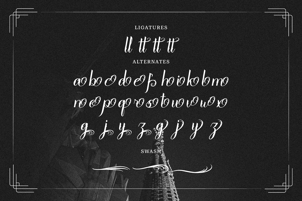Ettolny Fullkit | Tattoo Script Font, a Script Font by Denustudios (Photo 12 of 13)