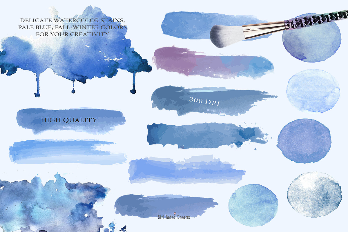 Dusty blue spots, a Texture Illustration by Siriliadka Dreams (Photo 4 of 5)