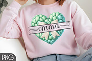 Faux Crochet Heart Split Monogram Bu, an Illustration by RobertsArt (Thumbnail 5 of 5)