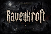 Ravenkroft — Gothic Blackletter Font, a Blackletter Font by Wow Magic (Thumbnail 5 of 5)