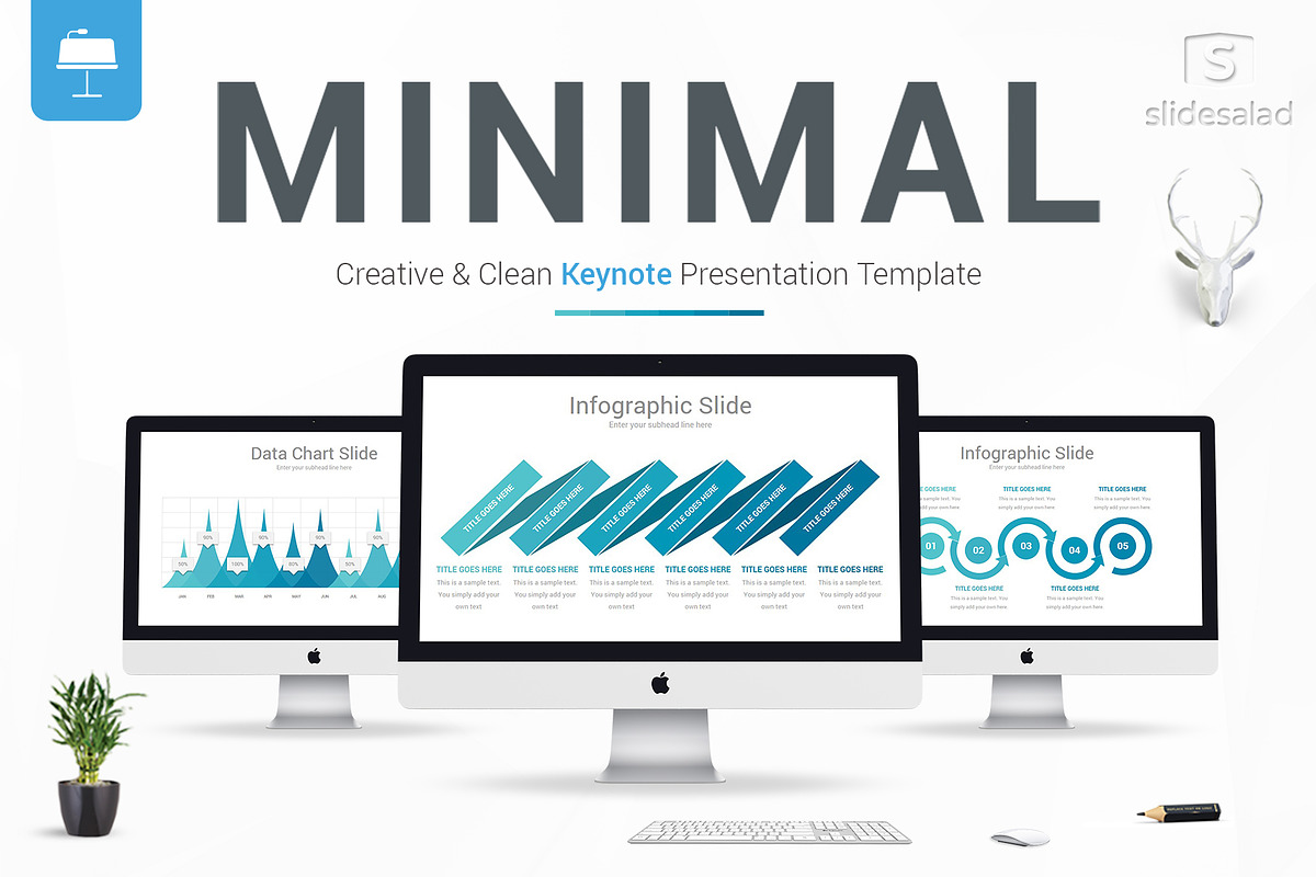 Best Minimal Keynote Template, a Presentation Template by SlideSalad (Photo 1 of 20)