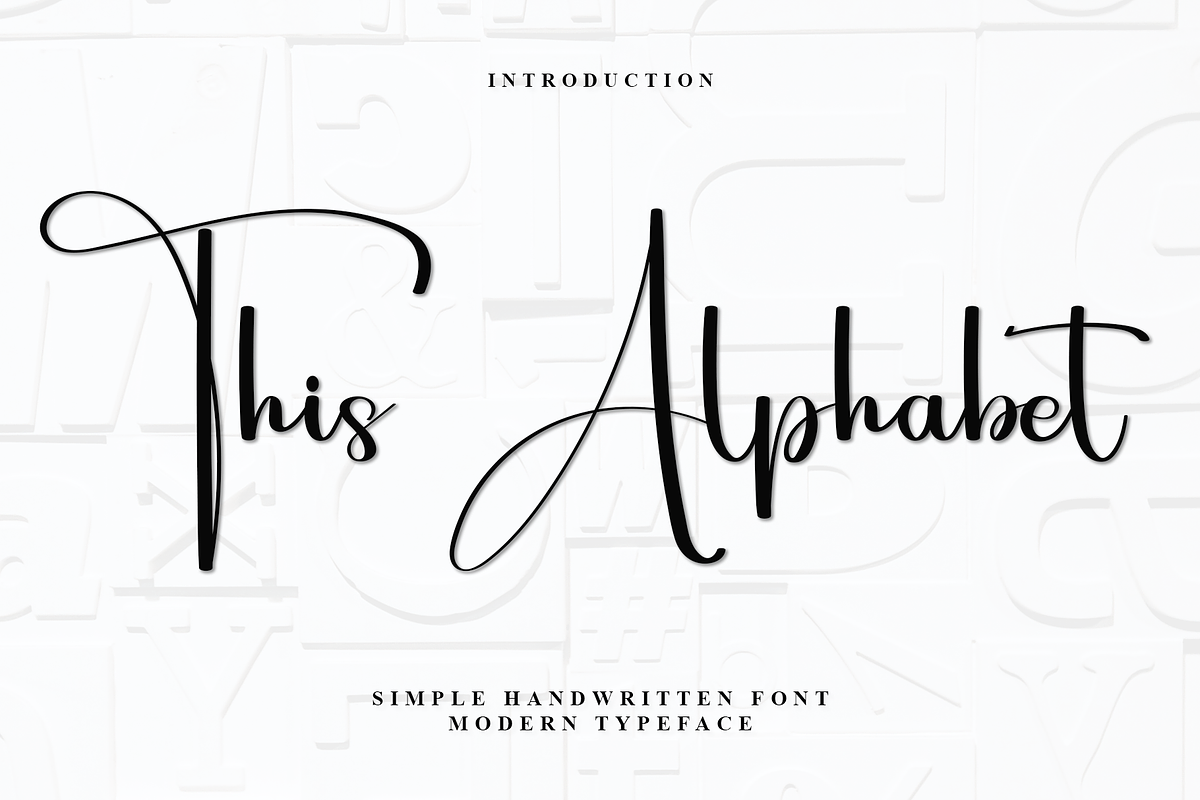 This Alphabet, a Sans Serif Font by InermediaSTUDIO (Photo 1 of 7)