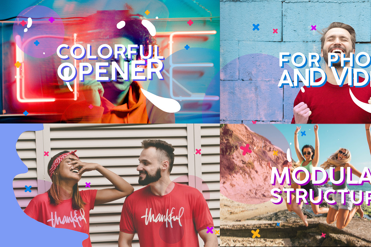 Colorful Opener | Premiere Pro, a Templates & Theme by FlashFXbox (Photo 1 of 2)