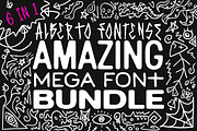 Amazing Mega Font Bundle, a Sans Serif Font by Alberto Fontense (Thumbnail 1 of 14)